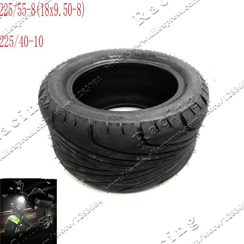 Шины 225/55 8 225/40 10 18x9.50 для электрических скутеров вакуумные шины китайского