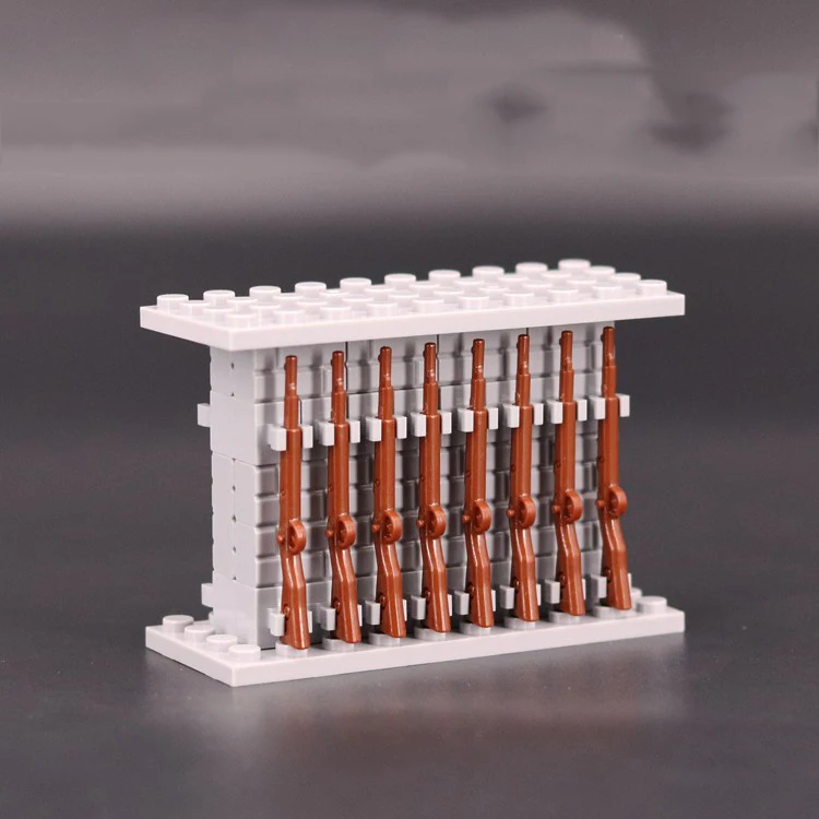 

1 Set Military Police Rifle 98K Gun Weapons Shelf Building Blocks Pack Army Soldiers MOC Arms City Military Series X126