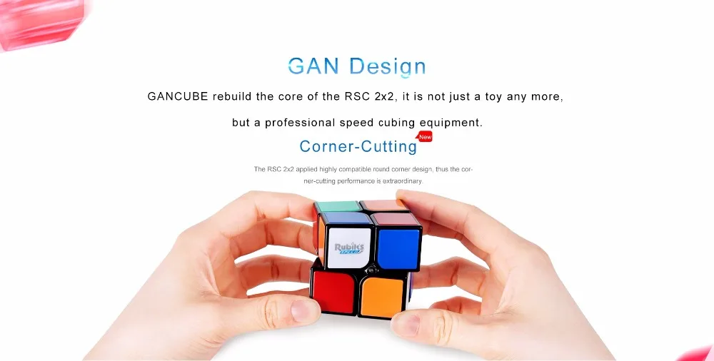 GAN RSC головоломка куб 2x2 скоростной куб профессиональный RSC 2x2x2 волшебный кубик-головоломка форма Ганс твист Развивающие игрушки для детей