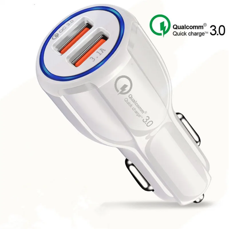 Автомобильное зарядное устройство Quick Charge 3 0 2 мобильный телефон быстрое