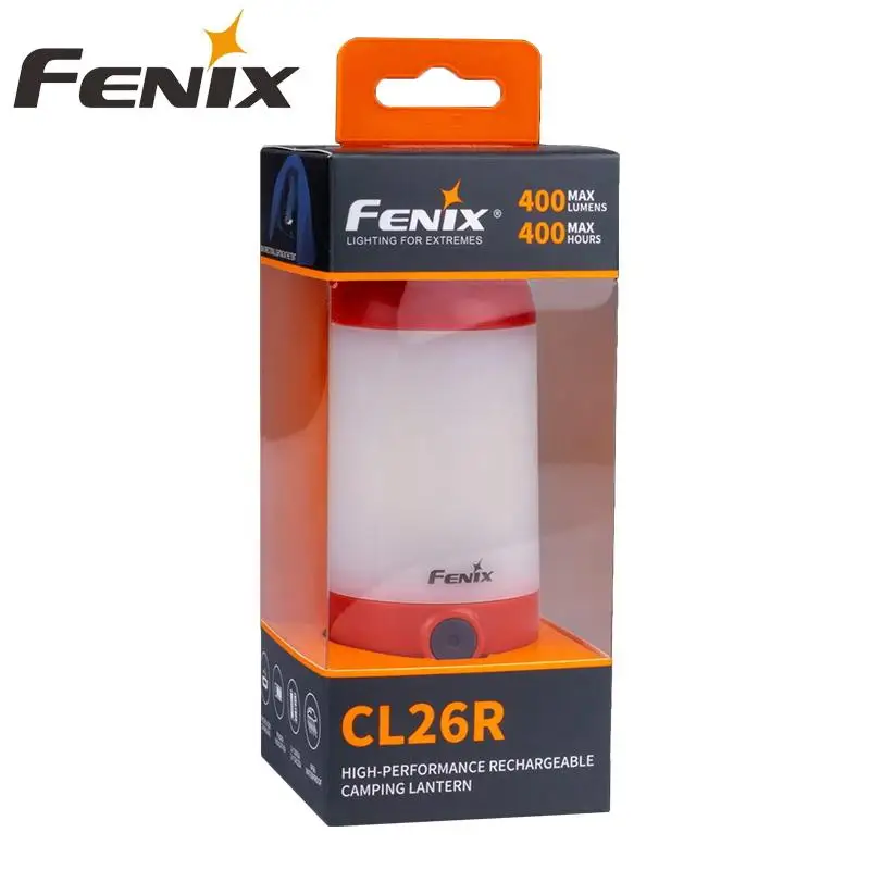 Fenix CL26R Micro-USB Перезаряжаемый 18650 антибликовый фонарь для кемпинга, оборудование, лампа макс 400 люмен