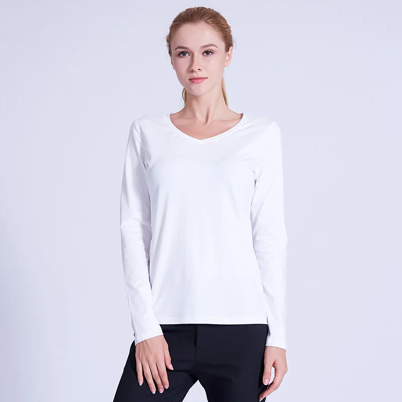 White Pima Cotton T-Shirt for Women