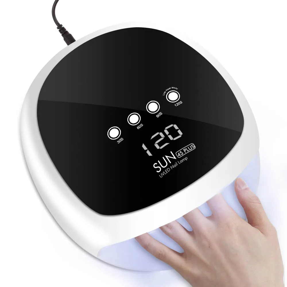 Dmoley 52 Вт УФ-лампа 24 шт. светодиодная Сушилка для ногтей лампа для ногтей с кнопками 30 s/60 s/90 s/120 s двойная идеальная Сушилка для ногтей - Цвет: BLACK
