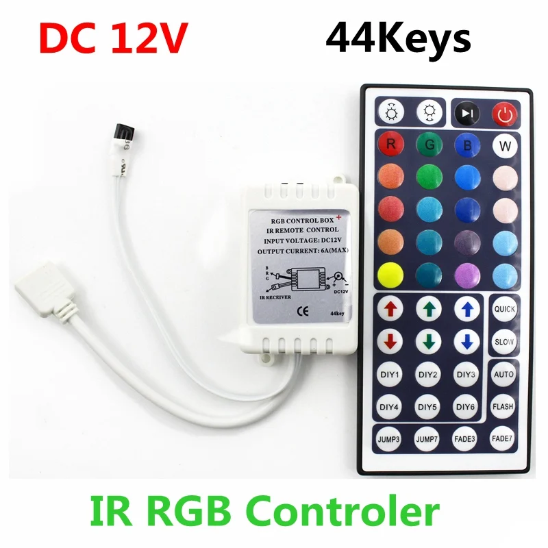 DC12V 6A IR RGB font b LED b font Controller 44 Keys font b LED b