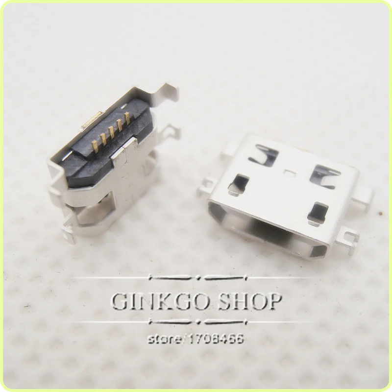 1500 шт. Micro USB разъем DIP 5P SMD порт Mircro зарядка Sockect с отверстием для ремонта