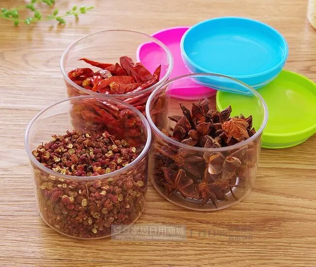 Kitchen Accessories Food Container Sealed Can Grain Storage Box Plastic  Storage Jar Multi-colored Food Storage Tank 5Pieces/Lot - AliExpress