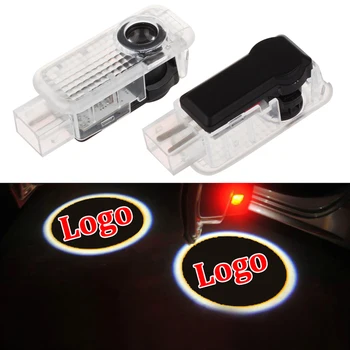 

LED Logo Light Ghost Shadow Projector Car Door Courtesy Laser For A7 Q5 Q7 TT TTS R8 A6 C6 C7 C5 A4 b8 B9 Car Logo Laser Light