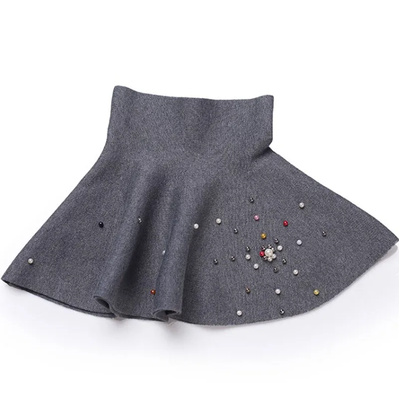 

Children Draped Skirt Girls Students Skirts for Uniform Bottom Clothes Teenage Spring Autumn 4 6 8 10 12 Years Kids Baby Skirts