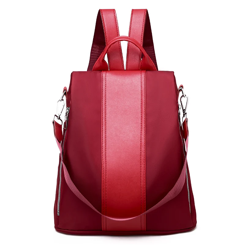 مكافحة سرقة حقيبة مدرسية للبنات متعددة الوظائف للماء المرأة على ظهره