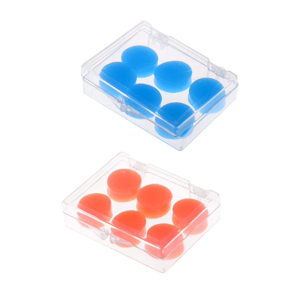 

Set of 12Pcs Ear Plugs - Silicone Earplugs for Swimming and Sleeping - Soft, Moldable Waterproof & Reusable For Pool Piscina