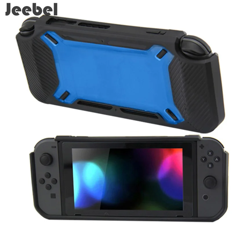 Jeebel NS switch консоль сверхмощный тонкий прорезиненный жесткий футляр чехол ТПУ бампер геймпад Joy Con