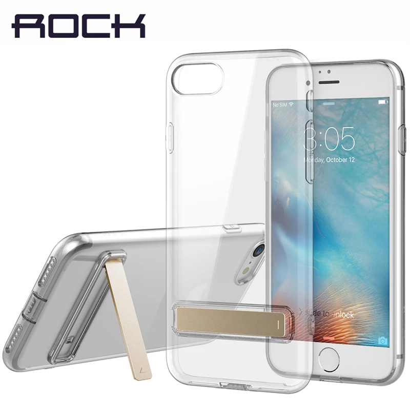 ROCK TPU чехол с подставкой для iPhone 7/7 Plus тонкий резиновый iPhone7/7 силиконовые чехлы