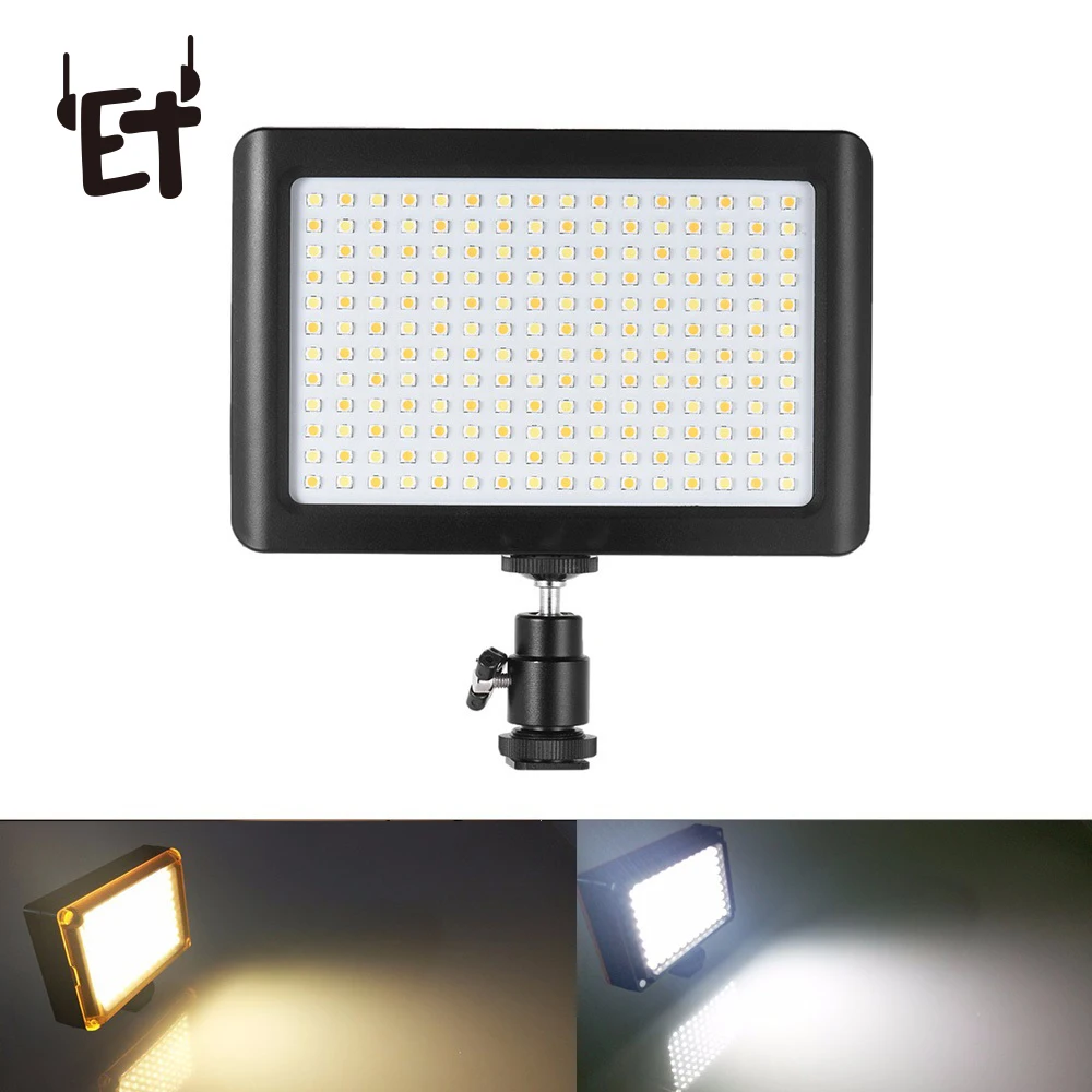 ET портативный 260 LED видео свет 96/112/160/192/228 фото освещение для iPhone Xs Max X 8 видеокамеры
