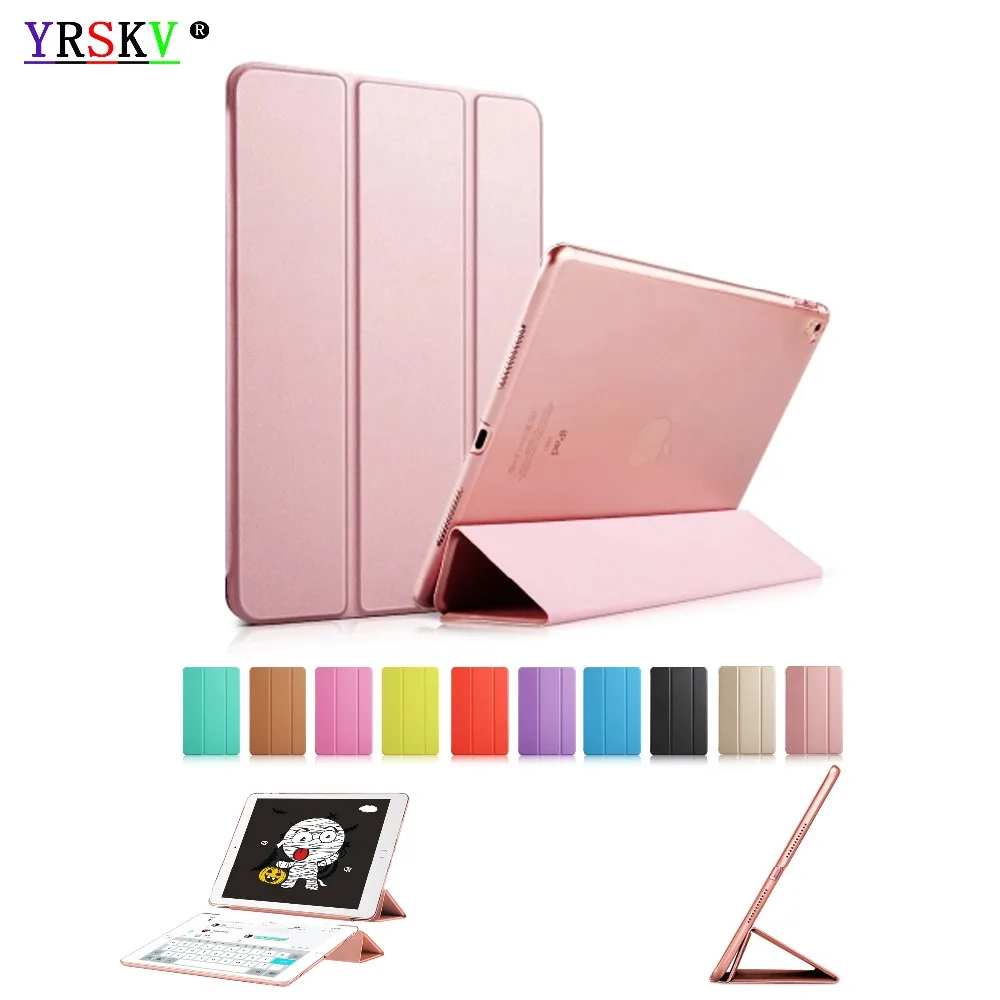 

HOT New Case for apple iPad 2/3/4 Case,YRSKV release YiPPee Color PU Smart Cover Magnet wake up sleep shell 2011 to 2012 release