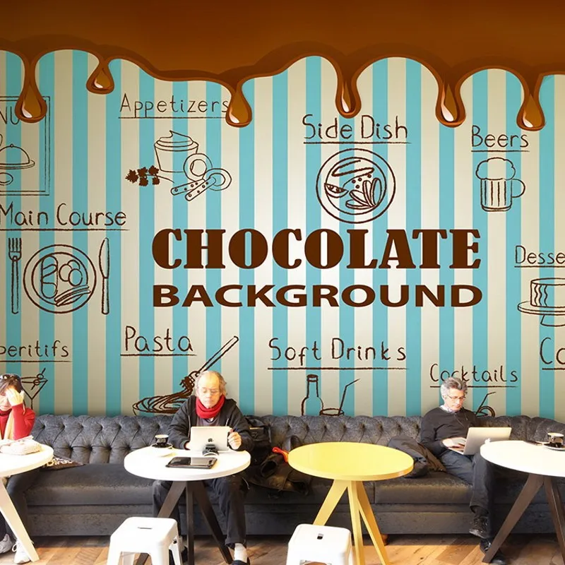 

Custom photo wallpaper hand painted coffee cup wood brick 3d wallpaper coffee cafe drinks shop decoration background mural