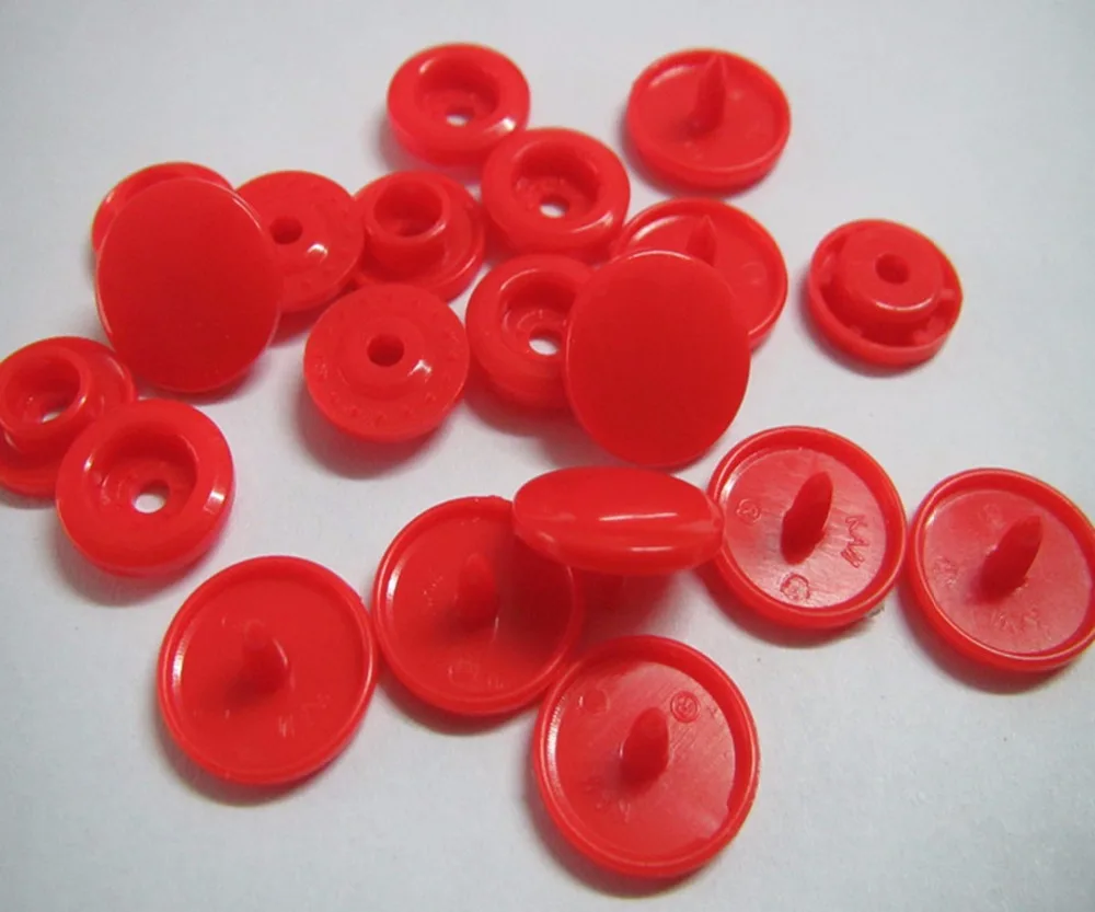 

Free shipping 20 sets KAM snap button for sewing baby color beautity plastic fastener snap button bright Red B1