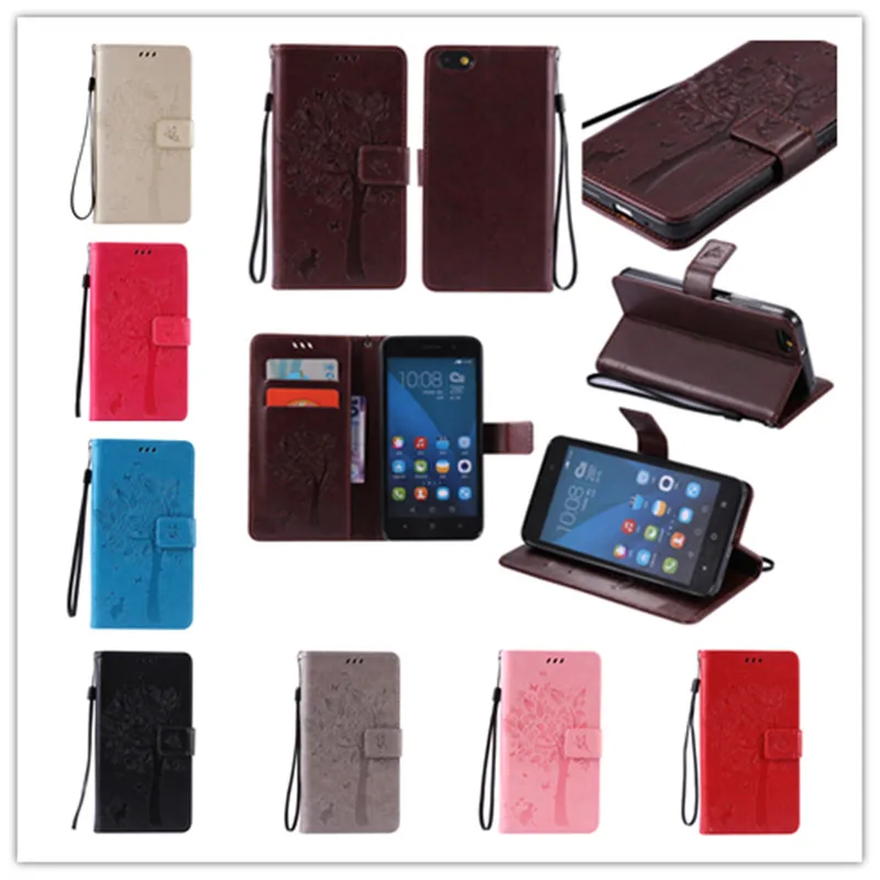 For Huawei Honor 4X case Luxury PU Leather Flip Cover Phone Protective |