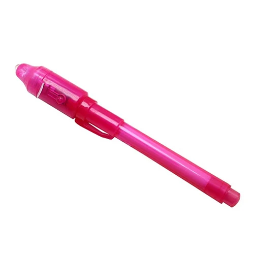 Креативная маркер ручка для школы волшебная ручка с uv-подсветкой с невидимыми чернилами Новинка Школьные принадлежности Канцелярские Товары для детей - Цвет: Pink