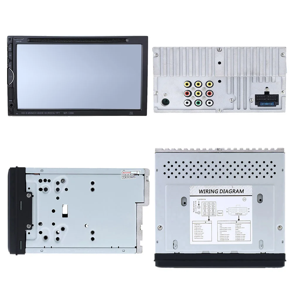 Perfect 7 Inch Screen Double Din Car Radio CD/DVD Player for Golf v BMW e46 Opel Astra h VW Ssangyong Actyon car 4