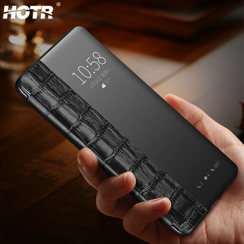 

P30 Free Answer Smart Case for Huawei P30 Pro Genuine Leather Case for Huawei P30 Pro Flip Awaken Full Sleep Real Leather Cover