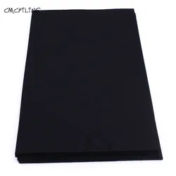 A4 Black and White Hard Felt Sheets for DIY Crafts and Sewing Projects (Black 20 Pcs)