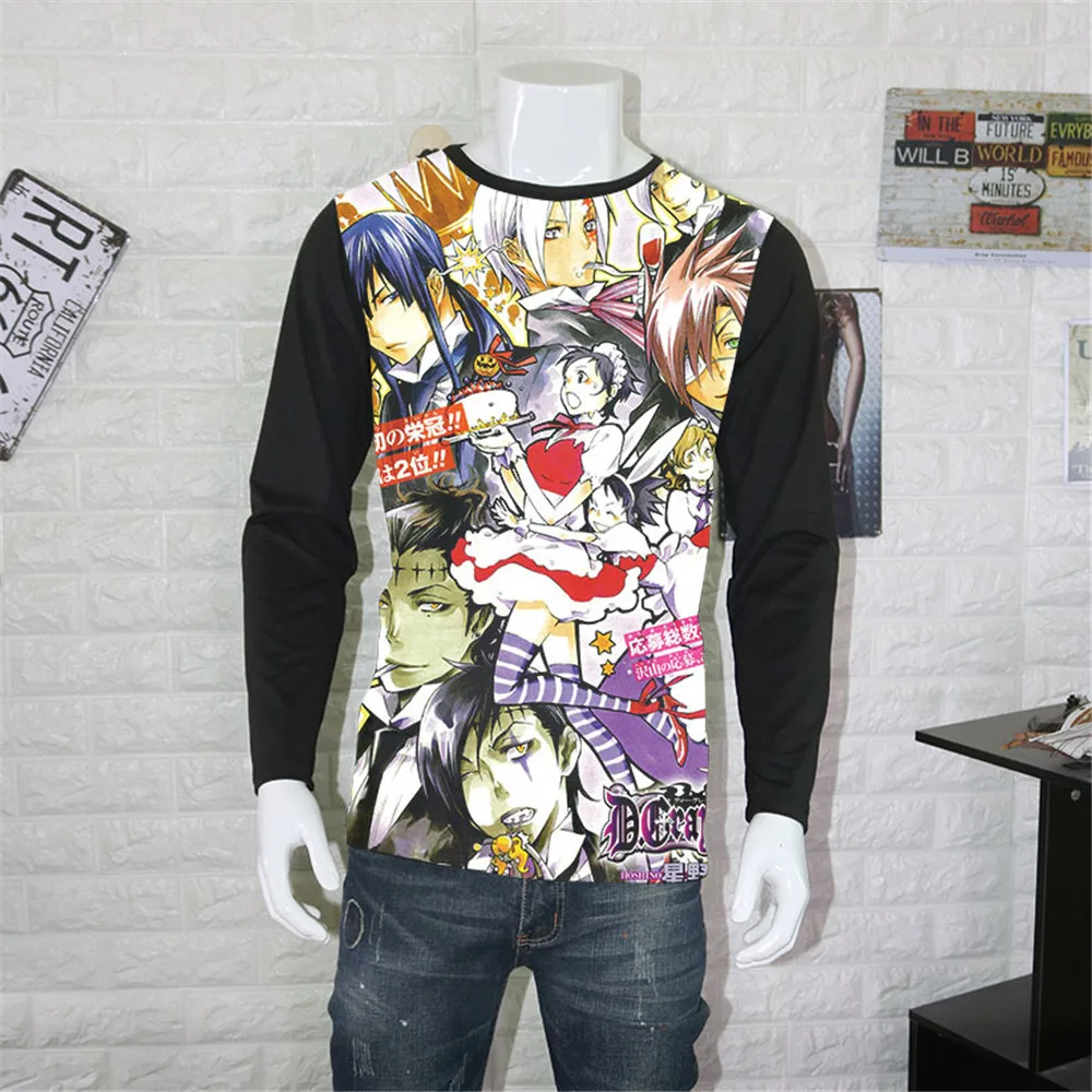 

Cosplay D.Gray-man T-Shirts Anime Long Sleeve Shirts Katsura Hoshino Di Gureiman Lavi Bookman Jr Yu Kanda Allen Walker Shirt