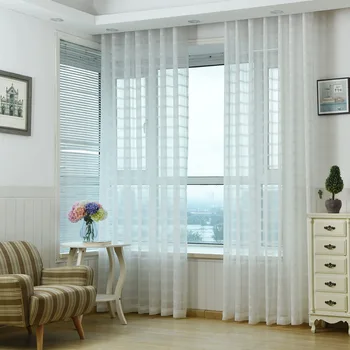 

New Arrival Cafe Office Curtains Living Room Dormitorio Curtain Plaid For Bedroom Tulle For Windows Cotton Children Gordijnen