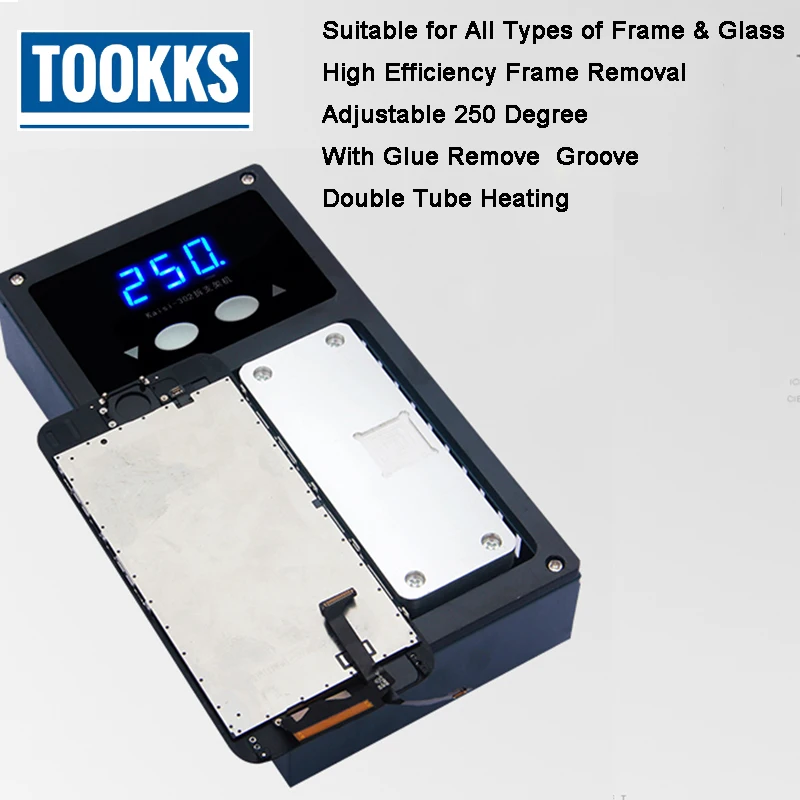 iPhone X Middle Frame Screen Bezel Dismantle Separate Machine Heating Plate for LCD Frame Separate Glue Remove machine 