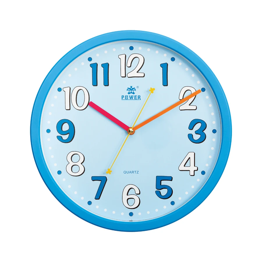 Reloj de pared de la historieta de la marca POWER 12 pulgadas