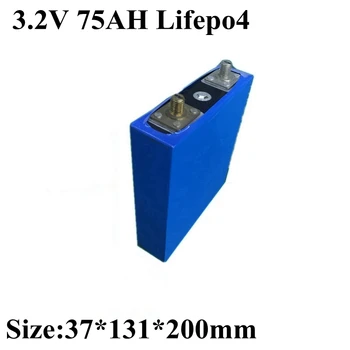 

High Capacity Rechargeable Lifepo4 Battery Cells 75Ah 100A for Diy Battery Pack Solar Energy Storage