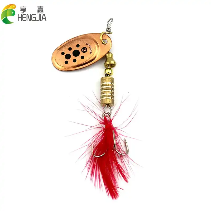 Fishing Lure Artificial Bait Metal Bionic Fishing Tackle sequins spinner HK