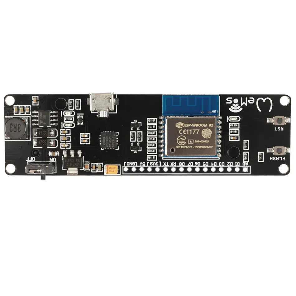 Aokin для WeMos D1 ESP Wroom 02 материнская плата ESP8266 Mini WiFi модуль Nodemcu 18650 разработки