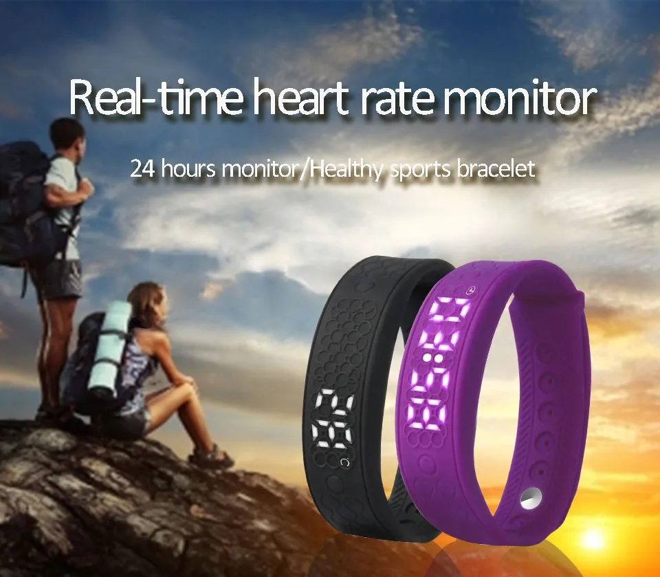10pcs Ufit H5S original Miband Smart sport wristband Intelligent band smart bracelets fixed frequency heart rate