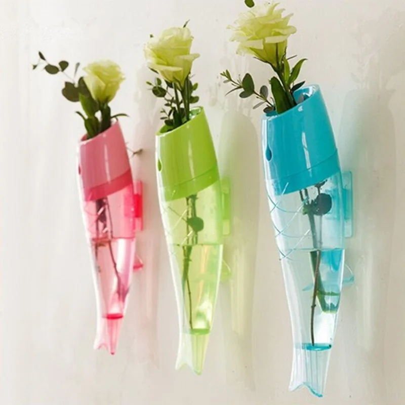 

fish-shaped wall vase hanging decorative flower Vase Plant Pot for wedding decoration home decor