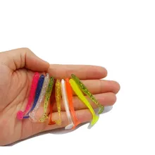 Hot 20-100Pcs Pesca Peche Fly Fishing Lures Soft Lure Isca Artificial Jig Head Carp Fishing Wobblers Fishing Tackle 0.6g 50mm
