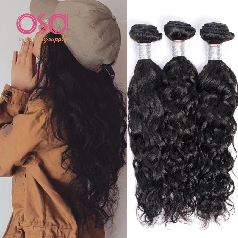 

Vip Beauty Hair Company Peruvian Water Wave Virgin Hair Extensions 4 Bundles Wet and Wavy Peruvian Virgin Hair Ocean Wave Hair