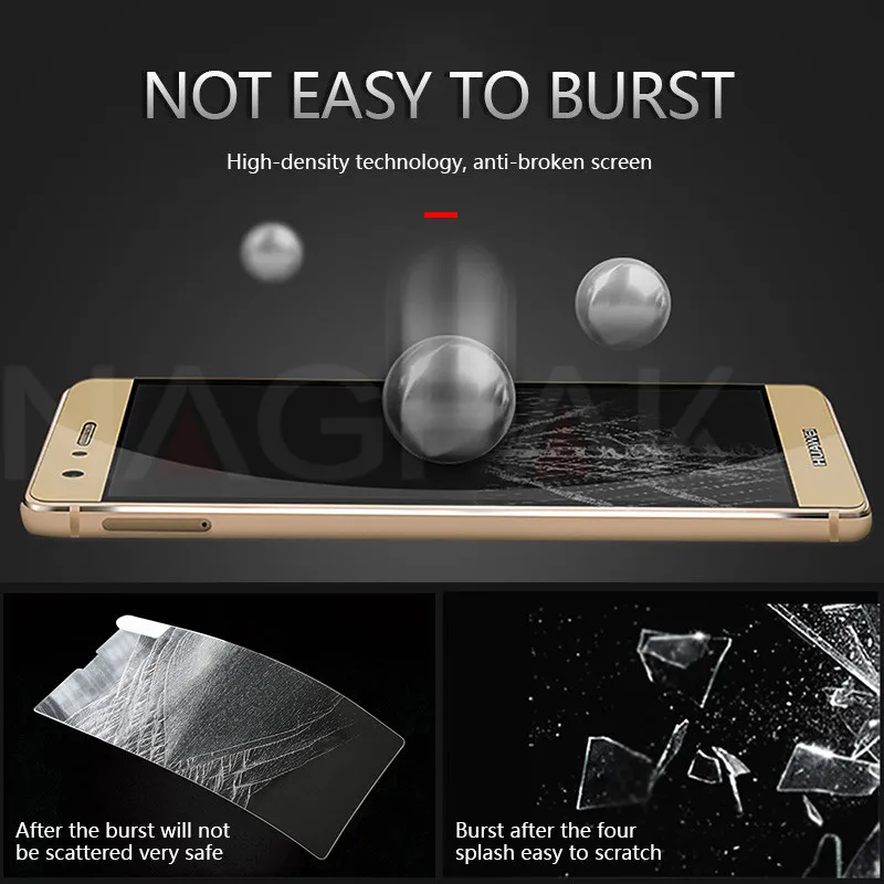 NAGFAK 0 28 мм Защитное стекло для huawei P9 P8 Lite 2017 P10 Plus mate 9 Защитная пленка Honor 8