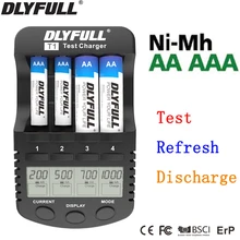Smart charger aa battery chargers for aa batteries AAA Intelligent LCD NiMh NiCd 1.2V Universal carregador de bateria usb EU 4