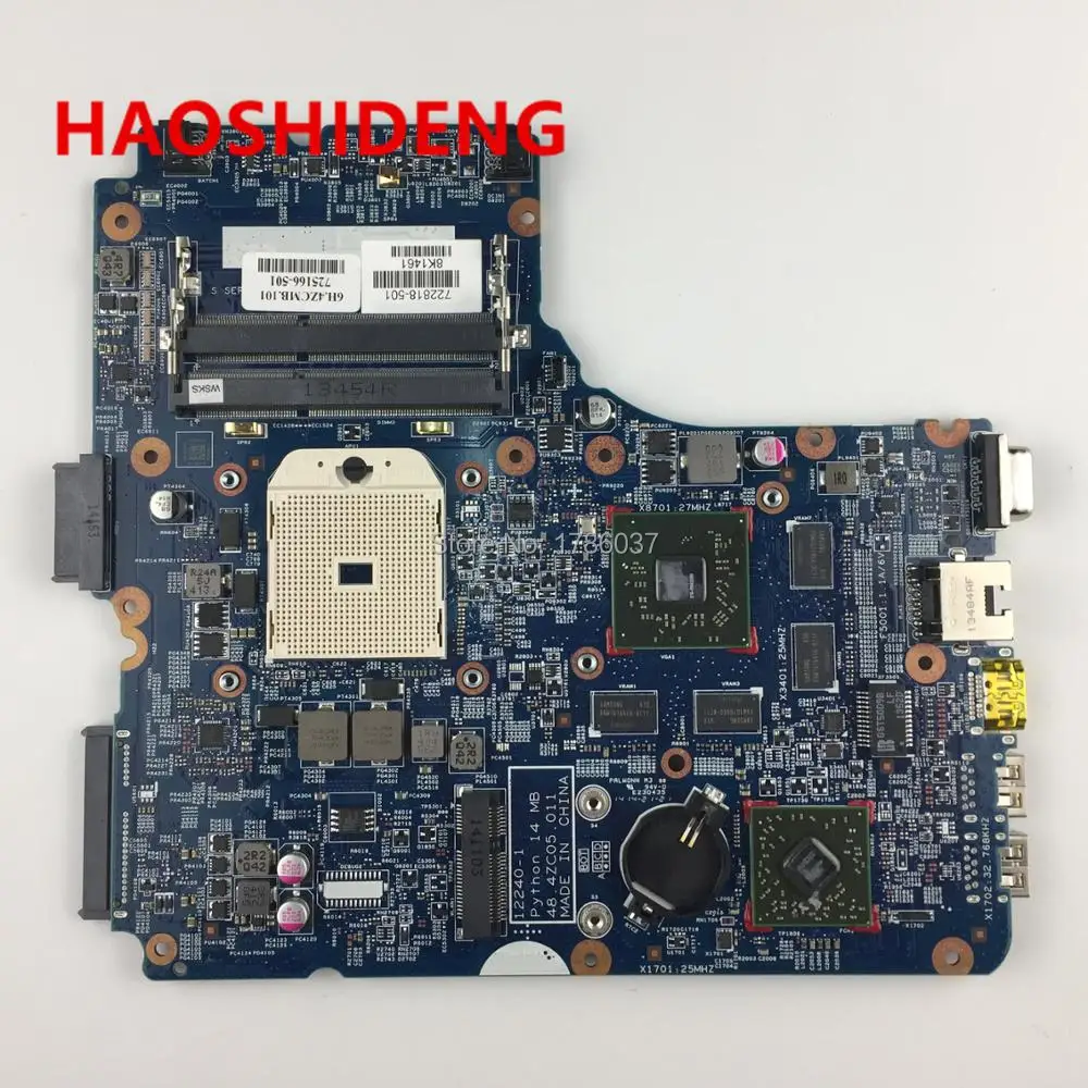 

722818-001 722818-501 for HP ProBook 445 G1 455 G1 series laptop Motherboard.All functions fully Tested !