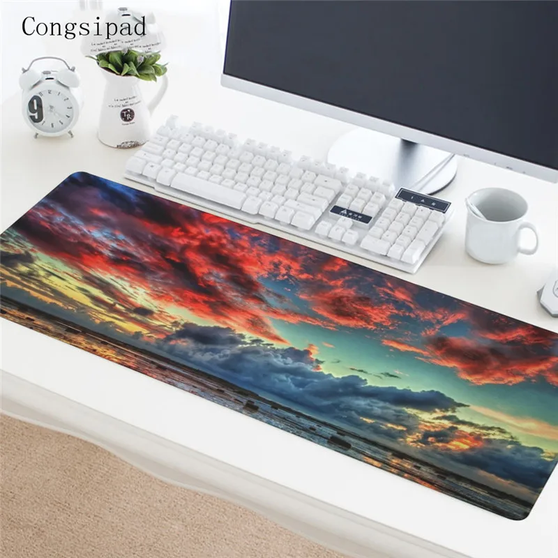 Congsipad сжигание игры большой размер 300*800*2 мм резиновый для игровой мыши коврик