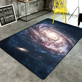 

Nordic aesthetic colorful universe carpet space star area rugs for children room black hole large carpet livingroom tapetes