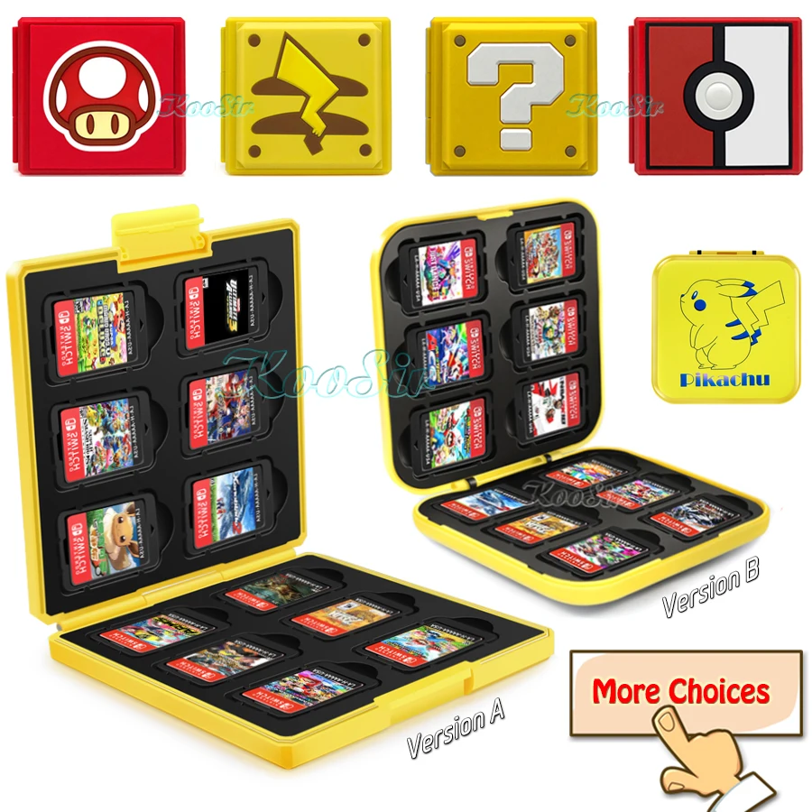 

Nintend Switch Game Card Pattern Case Nitendo Hard Protective Cover Storage Box for NintendoSwitch Nintendo Accessories