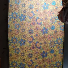 Стекло оконная пленка матовая конфиденциальности витражи декоративная самоклеющаяся клейкие стекла оконная наклейка в богемном стиле церковном стиле Width60/70/80 см* 3 м