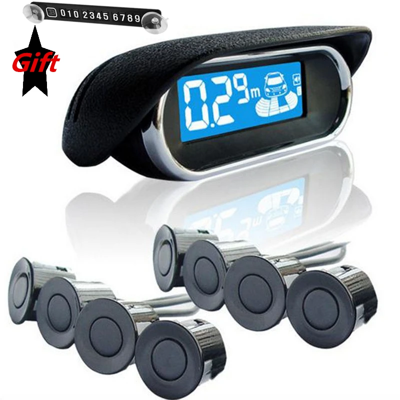

Car Detector Parking Sensor 8 Radar Detector Electromagnetic Parking Sensor Parktronic For Auto Reversing Radar Parking Assist