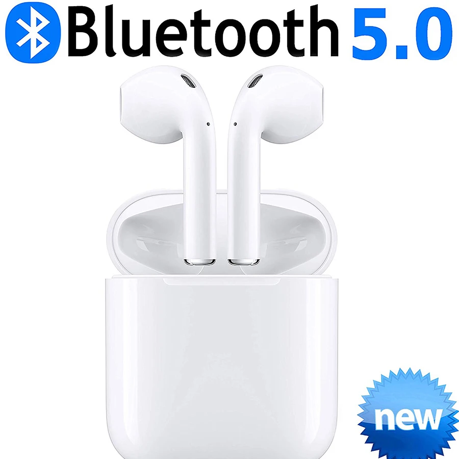 

Newest I12 TWS Touch Bluetooth 5.0 Wireless Headphones Earphone Headset for apple iphone XS xiaomi phone VS I10 TWS