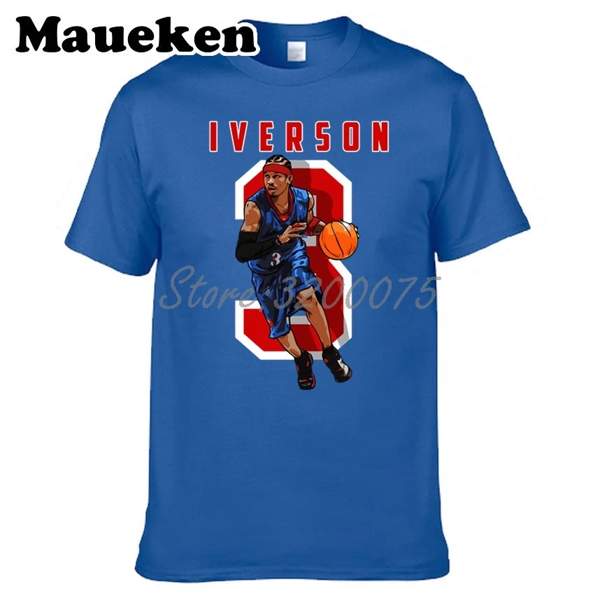 Men Allen Iverson 3 Legendes The Answer T-shirt Clothes T Shirt Men's tshirt o-neck tee W19021021