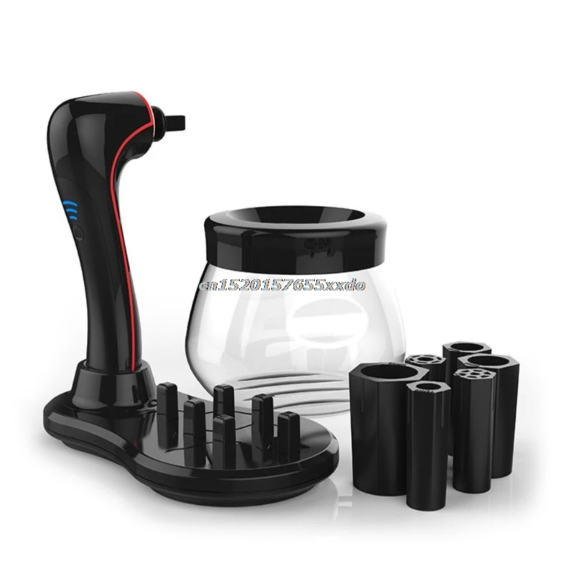 

Makeup Brush Cleaner and Dryer - Electric USB Rechargeable - Easy Wash and Dry All Makeup Brushes With 360 Rotation Spinner