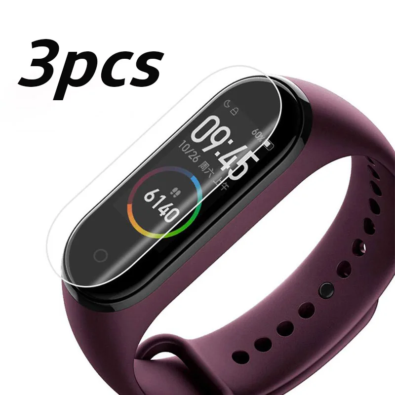

Screen Protector Film For Xiaomi Mi Band 4 Smart Wristband Bracelet Full Cover On Mi Band 3 Protective Films Not Tempered Glass