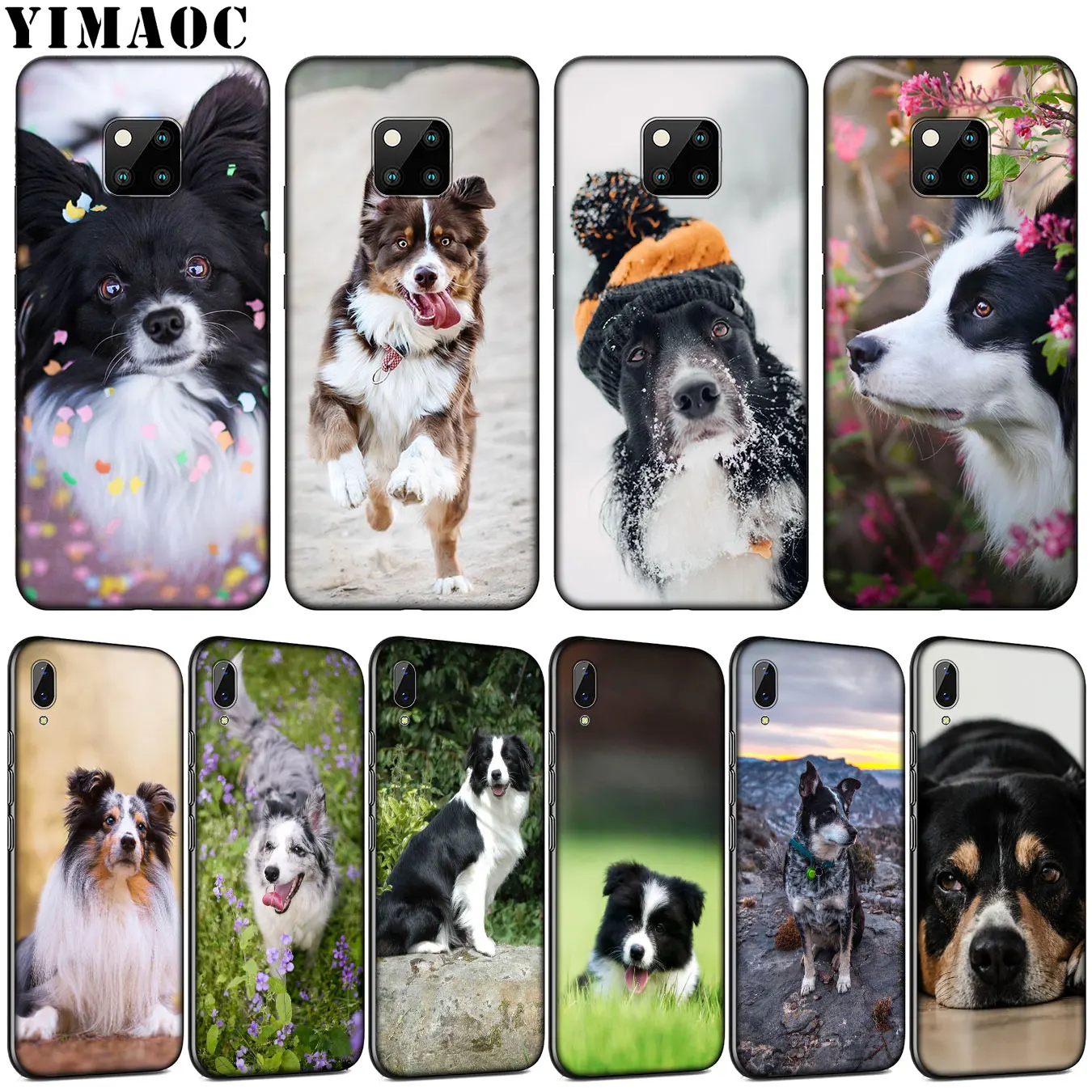 YIMAOC Border Collie Dog Мягкий силиконовый чехол для телефона Huawei Mate 30 20 10 Pro Nova 5I 5T 5 4 4E 3i 3 2i
