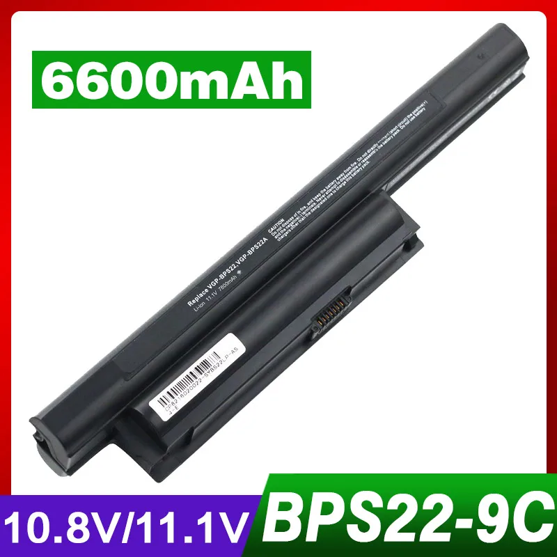 Apexway 6600 мАч Батарея для VAIO VPC E1Z1E EA1 EA16E EA1S EA45FG/B EA1Z1E EA27EC SONY BPS22 VGP BPS22A|laptop battery|9 cell